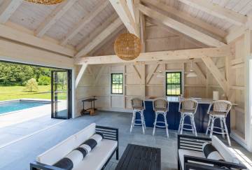 20' x 28' Montauk Pool House, Roxbury, CT