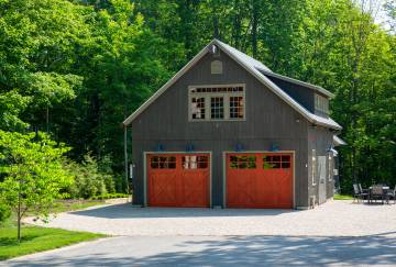 26' x 28' Plymouth Carriage Barn Shown with Options
