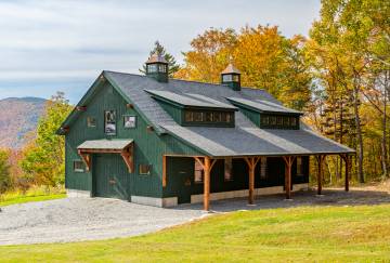26' x 56' Plymouth Carriage Barn Shown with Options
