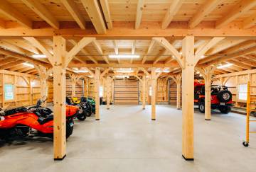 54' x 48' Hamilton Carriage Barn Shown with Options