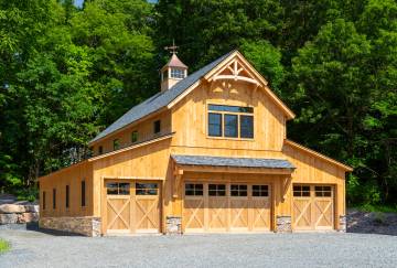 44' x 48' Riverton Monitor Barn Shown with Options