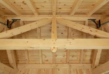 16' x 24' Montauk Timber Frame Pool House Shown with Options