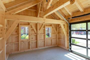 16' x 24' Montauk Timber Frame Pool House Shown with Options
