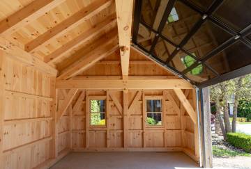 16' x 24' Montauk Timber Frame Pool House Shown with Options