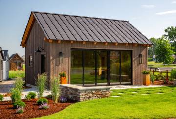 18' x 24' Montauk Timber Frame Pool House Shown with Options