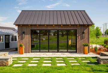 18' x 24' Montauk Timber Frame Pool House Shown with Options