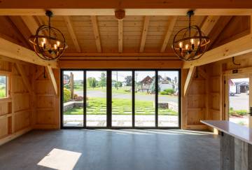 18' x 24' Montauk Timber Frame Pool House Shown with Options