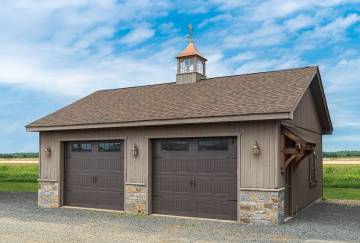 24' x 24' Roosevelt Garage Shown with Options
