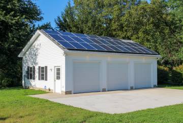 24' x 36' Roosevelt Garage Shown with Options