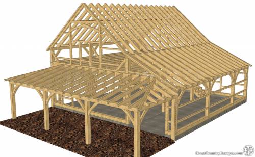 3D Design: 32x32 Timber Frame