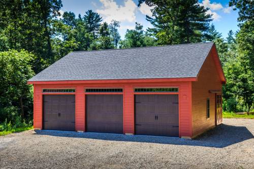3-bay single-story garage