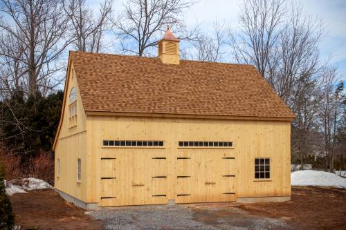 24' x 32' Carriage Barn with 12' Lean-To (Ellington CT)