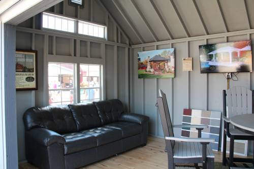 Painted interior with southern yellow pine floor (inside Victorian Carriage House)