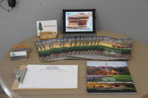 Take-aways: brochures + flyers + cards