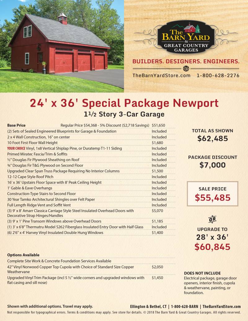 Custom Garage Special Packages