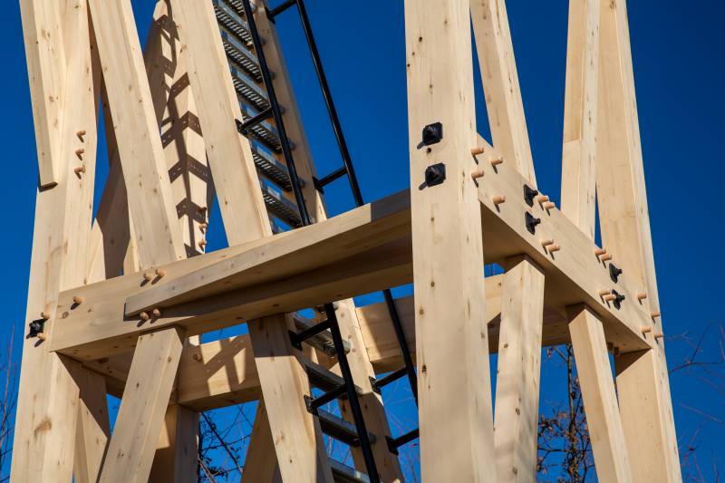 Timber Frame Tower Detail