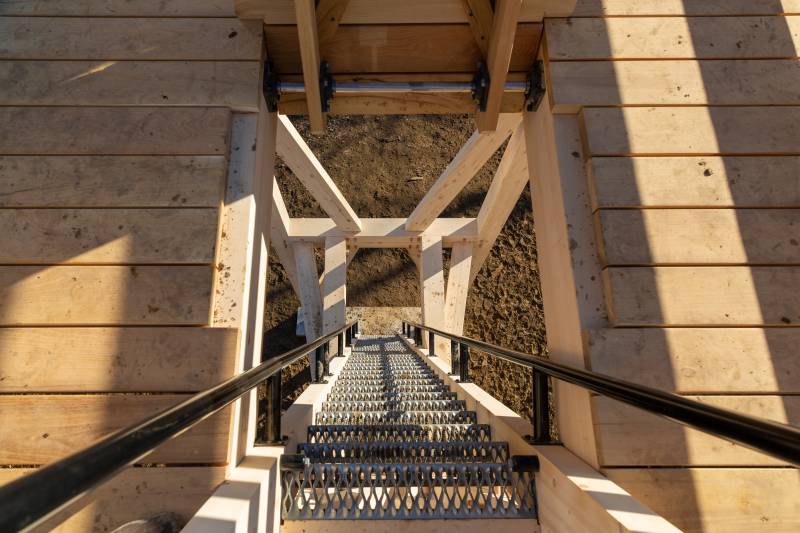 Trap Door Open •Â View Down the Ladder