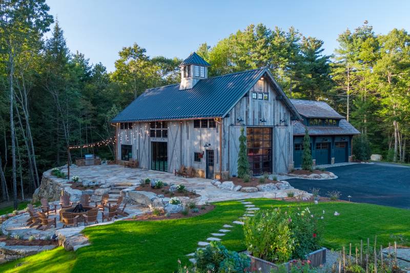 Timber Frame Party Barn and Outdoor Area 