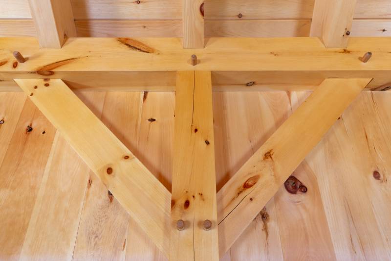 Authentic Mortise & Tenon Post & Beam Construction