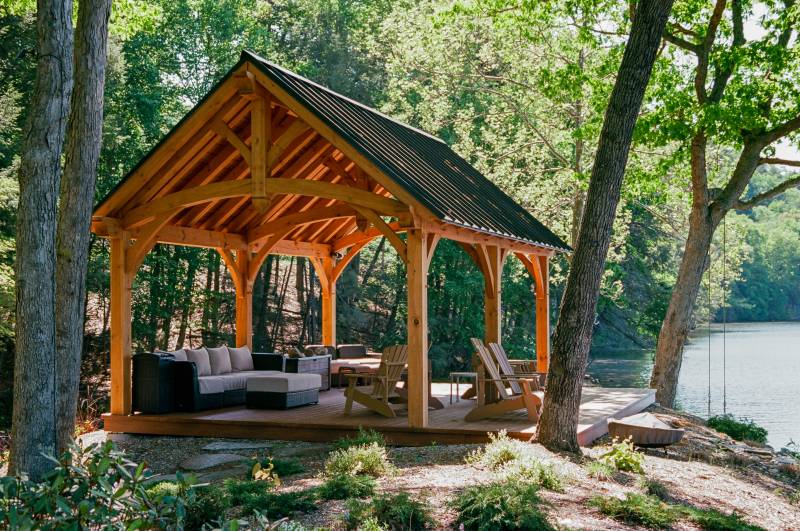 14' x 24' Teton Timber Frame Pavilion