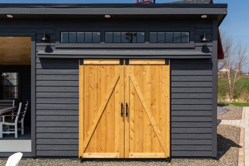 6' Cedar Split Sliding Doors