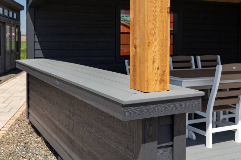 Bar Counter with Trex Decking