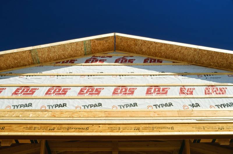 Roof SIP Overhang • Gable ready for siding