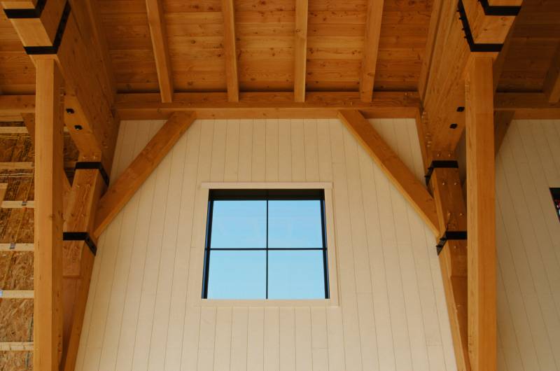 The interior timbers will remain exposed