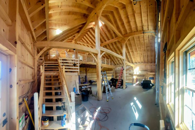 42' x 42' Belmont Saratoga Barn Kit in Progress