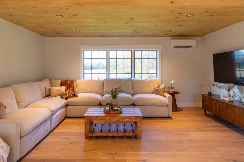 Another view of the living room in the shed dormer • ADU