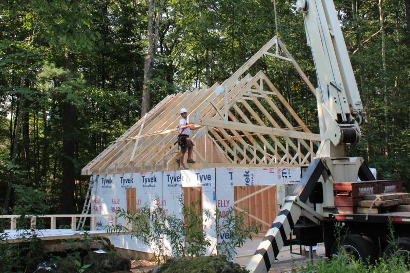 Construction of a Newport Garage