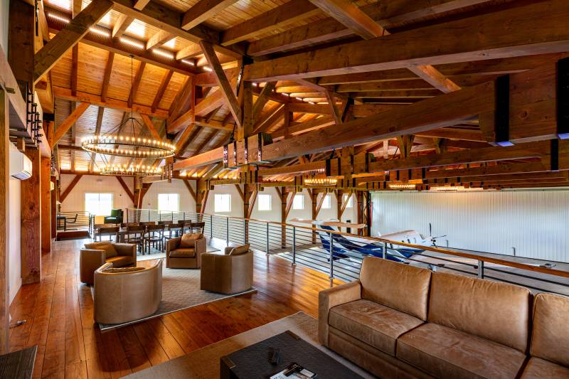 The mezzanine offers quite the view!