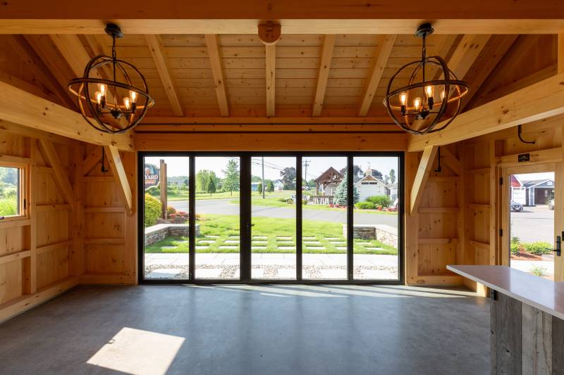 An interior look at the NanaWall Folding Door