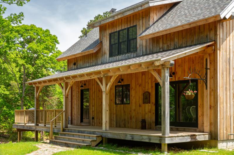 Covered Porch • 12' Shed Dormer