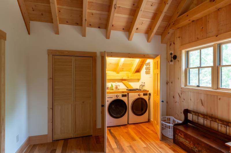 The laundry area