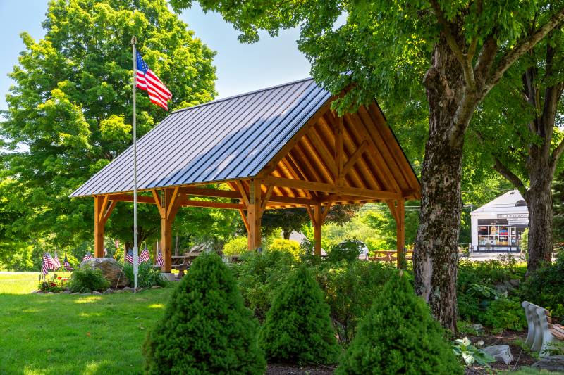 26' x 26' Telluride Timber Frame Pavilion, Granville, MA