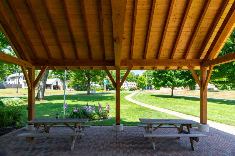 8'-6" Post Height • Common rafters with detailed ends