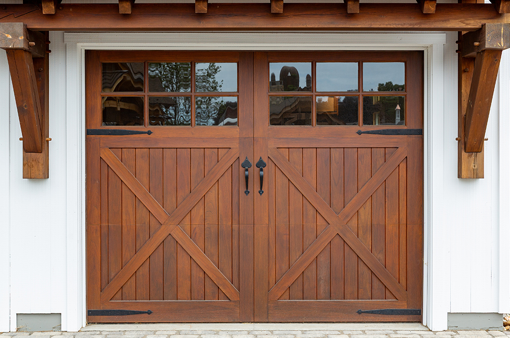 Spanish Cedar Overhead Door